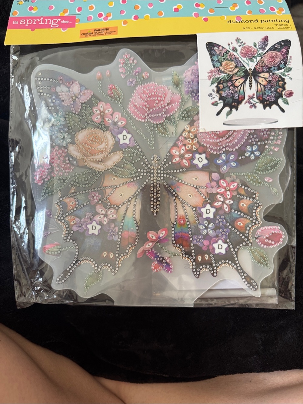 Hobby Lobby Butterfly Diamond Art Kit - Pink, Purple, Blue, White
